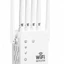2026 WiFi Extenders Signal Booster for Home, 1200Mbps Dual-Band 5GHz 2.4GHz Signal Long Range Up to 10000 sq. ft & 50 Devices (6 Antennas)