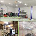 4FT 40W LED Shop Light Linkable, 5600lm(250w Equivalent), 5000K Utility Shop Lights for Garages, Workshops, Basements, Hanging or FlushMount, with Power Cordk