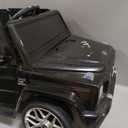 ELEMARA Licensed Mercedes-Benz AMG G63 Ride on Toys,12V Ride on Car with Remote Control,Rechargeable Battery,Flickering Lights/LED Lights, Bluetooth,Music, Soft Start, Low Battery Prompt,Dark Black, Extra Large