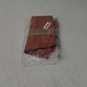 Thanksgiving Napkins Set of 4, 18x18 Inch Waterproof Autumn Pumpkin Mushroom Jacquard Table Cloth, Damask Fabric Table Covers for Harvest Parties, and Fall Decor, Terracotta