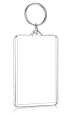 Clear Keychains For Pictures Transparent Photo Frame Keychain, Suitable For Inserting Double-sided Photos