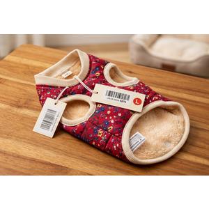 Dog Floral Vest Red Large