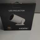 Mini Portable Projector 4K WiFi 6 BT 5.2 Upgraded Portable Projector Full HD Supported for Phone /PC /TV /HDMI /PS5 /Laptop Auto Keystone Home Theater 180 Rotation [Built-in App] White