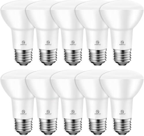 Energetic BR20 LED Bulb R20 Dimmable 2700K Soft White 45W Equivalent to 6.5W, Recessed Can Light Bulbs, Kitchen Ceiling Lights, E26 500 Lumen LED Flood Light Bulbs, Indoor UL Listed (Pack of 10)