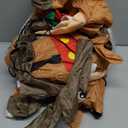 12 FT Christmas Inflatables Santa Sleigh with 3 Reindeer Decorations, Christmas Blow up Santa and Reindeer Inflatable Built-in 8 LEDs for Christmas Inflatable Outdoor Decoration Xmas Party