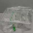 iPEGTOP Kitchen Cabinet Storage Shelf Rack, Set of 2 Large (15.7 x 9.4 Inch) Rustproof Metal Wire Shelves Spice Shelf Rack Cupboard Organizer for Pantries Countertops Utensils Organization, White