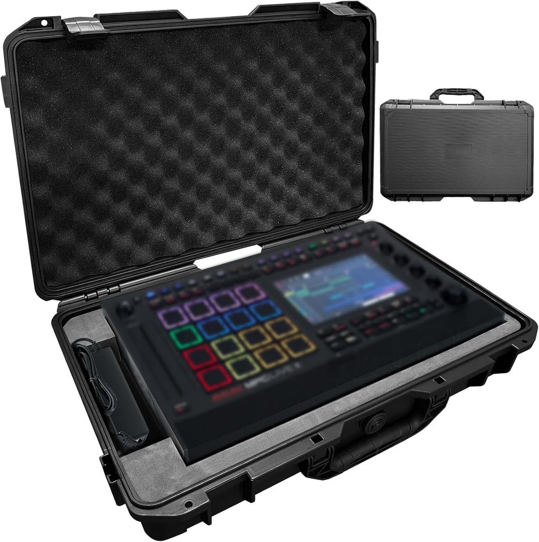 Hard Case for Akai Professional MPC Live III, Audio Interface Hard Shell Carrying Storage Case Equipped with Comfort Handle with Customizable Foam