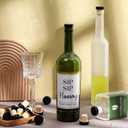 Yookeer T-shaped Stopper Cork Wine Bottle Stoppers Reusable Wine Sealing Plug for Beer Bottles DIY Craft(Black,24 Pieces)