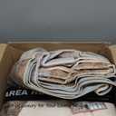 Washable Modern Area Rug: 8x10 Large Geometric Area Rugs for Living Room & Bedroom with Non-Slip Backing Modern Geometric Carpet for Living Room Brown 8'x10'.