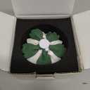 Porcelain Peony Incense Stick Holder, 3.8in White Flower Table Decoration, Gift for Mom and Grandma