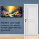 Abstract Wall Art Canvas Print Forest Landscape Painting Bathroom Decorative Paintings Modern Style Living Room Bedroom Office Home Decorations Nature Landscape Artwork 20x40 inches