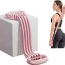 Figure 8 Resistance Bands with Handles - Adjustable 8-Tube Chest Expander & Back Exercise Bands - Anti-Snap Silicone Strength Training Equipment for Home Workout, Stretching, Physical Therapy (Pink)