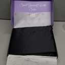 DECOLURE Satin Bed Sheets - 4 Piece Luxury Silky Full Size Bedding Set - Softer Than Silk, Wrinkle-Free with 15 Deep Pocket Fitted Sheet, Perfect for Hair & Skin, Gifts for Women (Black)