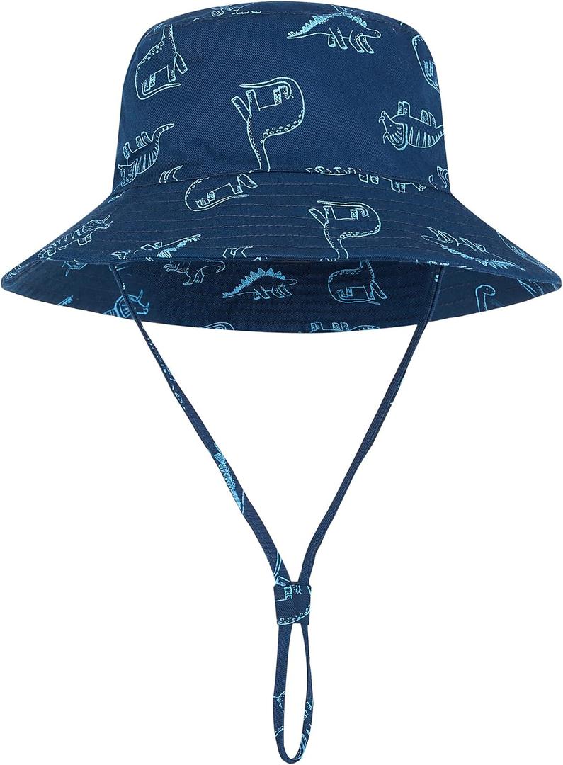 4 x Baby Sun Hat Toddler Bucket Hats Summer Sun Protective Kids Beach Hats Wide Brim Outdoor Camping Hat for Boys Girls