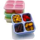 MKYHBOO Snack Box Container Set, Square Lunchable Divided Snack Containers