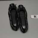 Delicato Bow Woven Ballet Flats, Size 11