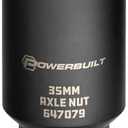 Powerbuilt 35mm Axle Nut Socket, 1/2-Inch Drive, 6 Point, Remove Front Wheel Drive Axles Shaft Nuts - 647079