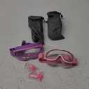 Vvinca Kids Goggles with Comfort Fabric Strap, Kids Swim Goggles Wide View Anti-Fog/UV No Leaking Swimming Goggles for 3-14 (02-purple & Pink)