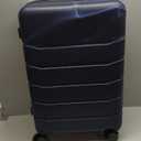 OLIXIS 24 Inch Luggage, Hardside Suitcase with Spinner Wheels, Lightweight ABS Hard Shell Checked Luggage, TSA Approved Lock, Expandable Medium Suitcase for Travel & BusinessBlue