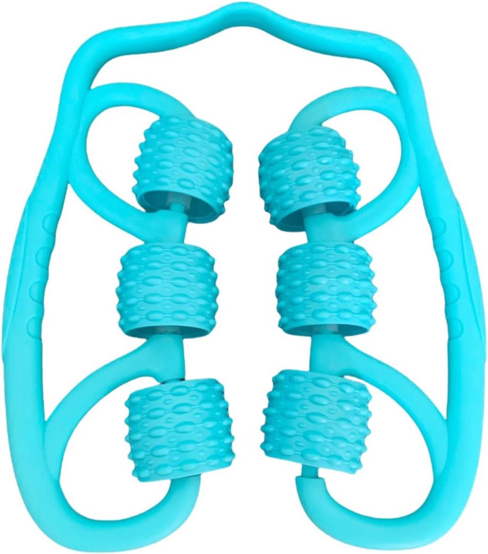 SYBDZSWJ Leg Massager Muscle Relaxation Stretching Roller, 6 Wheels, Circular, for Fat Loss & Slimming