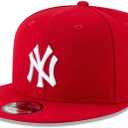 New Era New York Yankees 9FIFTY Snapback Hat - Scarlet