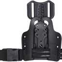 SAFARILAND Drop Flex Adapter with Single Strap Leg Shroud for Gun Holsters (One Size, Black)