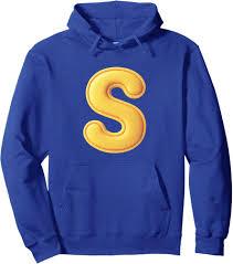 Letter S Funny Chipmunk Group Matching Halloween Costume Pullover Hoodie