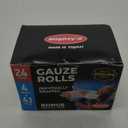 Gauze Rolls - 24 Pack - 4" x 4.1yd Breathable Rolled Gauze - Individually Wrapped with Bonus Tape - First Aid Conforming Stretch Wrap for Wounds