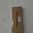 2" Caster Wheels, Heavy Duty Casters with Brake Set of 4, Locking Casters with 360 Degree No Noise Polyurethane (PU) Wheels, Swivel Plate Castors Pack of 4