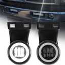 DRFG LED Fog Lights with DRL for Dodge Ram 1994 1995 1996 1997 1998 1999 2000 2001 2002 Dodge Ram 1500 2500 3500 SUPER DUTY OEM Bumper Driving Fog Lamp Kit
