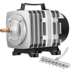 VIVOSUN Commercial Air Pump 1110 GPH 8 Outlet 40W 70L/min for Aquarium and Hydroponic Systems