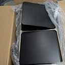 SONGMICS Trash Can, 2 x 8 Gallon (2 x 30 L) Garbage Can for Kitchen, with 15 Trash Bags, 2 Compartments, Plastic Inner Buckets and Hinged Lids, Airtight, Silver and Black ULTB60NL