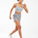 ALLZERO Women's Running Shorts 5" Quick Dry Lightweight Athletic Workout Shorts with Zip Pockets Hiking (XL)