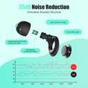 Ear Plugs for Sleeping Noise Reduction, Beinkap Reusable Earplugs Hearing Protection for Focus, Study, Work 6 Pair Eartips in S/M/L Flexible Silicone Soft 35dB Noise Cancelling with Storage Case