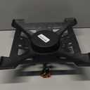 Huwena Christmas Tree Stand with Water Reservoir 8ft Christmas Tree Holder Real Xmas Artificial Trunks Stand Fits Up to 5" Pine Holder Base Cast Iron for Xmas Rustic Decoration Square (Green)