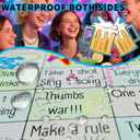 Drinking Board Games for Adults,Rubber Mat Drinking Board Game,Funny Interactive Drinking Party Game for Game Night, Birthday or Any Occasion(2-8 Players, Age 21+)