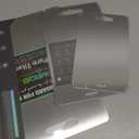 Titanium Cutting Board Set of 3,100% Pure Titanium Cutting Boards for Kitchen, Double Sided Non Toxic Cutting Board, Ideal Charcuterie & Chopping for Meat, Hygiene Durable Dishwash (3 Pack) (Silver)