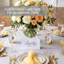 50 Pcs Small Reserved Signs for Wedding, 3.94x3.54 Inches White Tented Place Cards Double Sided Reserved Table Signs Seating Sign for Parties Reception