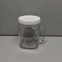 novelinks 74 oz Wide Mouth Glass Jar with Lid,Clear Large Mason Jars (1 Pack)