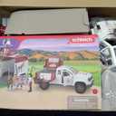 Schleich Horse Club - 90 PC Mobile Vet with Trailer Playset - Includes Toy Horse Figurine, Poseable Veterinarian Figure, Moveable Truck and Accessories - Interactive Play Toys for Kids Ages 5+| 42704