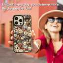 Magnetic for iPhone 15 Pro Magsafe Case Cute Aesthetic - Durable Shockproof 6.6 ft Drop Impact Phone Case Cover with Funny Fashion Bear 6.1" Black