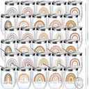 Inbagi 30 Pcs Teacher Appreciation Gifts Rainbow Mugs Cups with Lids Bulk Daycare Teacher Stainless Steel Tumbler School Thank You Gift for Thanksgiving Christmas Education Counselor (12OZ)