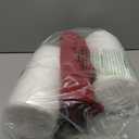 downluxe Waterproof Outdoor Chair Cushions for Patio Furniture, 22" x 22" x 3" Patio Chair Cushion with Adjustable Ties & Portable Handle, Square Outdoor Cushion with Removable Cover, Burgundy, 2 Pack