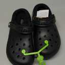 Crocs Unisex-Adult Classic Lined Clog (9 Women/7 Men, Black/Black)