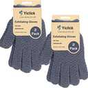 Yiclick Heavy Exfoliating Gloves 4Pcs, Exfoliating Mitts, Body Scrubber for Bath Shower Exfoliation, Body Scrub Exfoliator for Dead Skin Remover, Exfoliate Sponge Loofah Washcloth Men Women