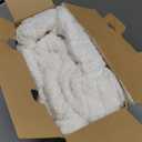 Bedsure Heated Blanket Electric Throw - Thick Striped Flannel Electric Blanket, Heating with 4 Time Settings, 6 Heat Settings, and 3-Hour Timer Auto Shut Off, Gift for Grandma (50x60 inches, White)