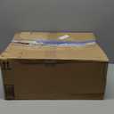 C-Shaped Side Table for Couch - Small Coffee Stand Sofa Tray Desk with Metal Frame and Waterproof Scratch Resistant, Modern End Accent for Living Room, Bedroom, Small Spaces, Rustic Brown