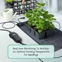 LUXBIRD 4 Pack Seedling Heat Mats with Digital Thermostat Controller, 10" x 20.75" Waterproof for Seed Starting, Germination, Hydroponics, Brewing, Breeding, Greenhouses (LB-HT04)