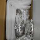 MLOQI 4 Pack Floating Shelf Bracket Heavy Duty, Hidden Shelf Brackets 5mm Thick L Brackets for Shelves up to 50 KG (White 12.7cm)