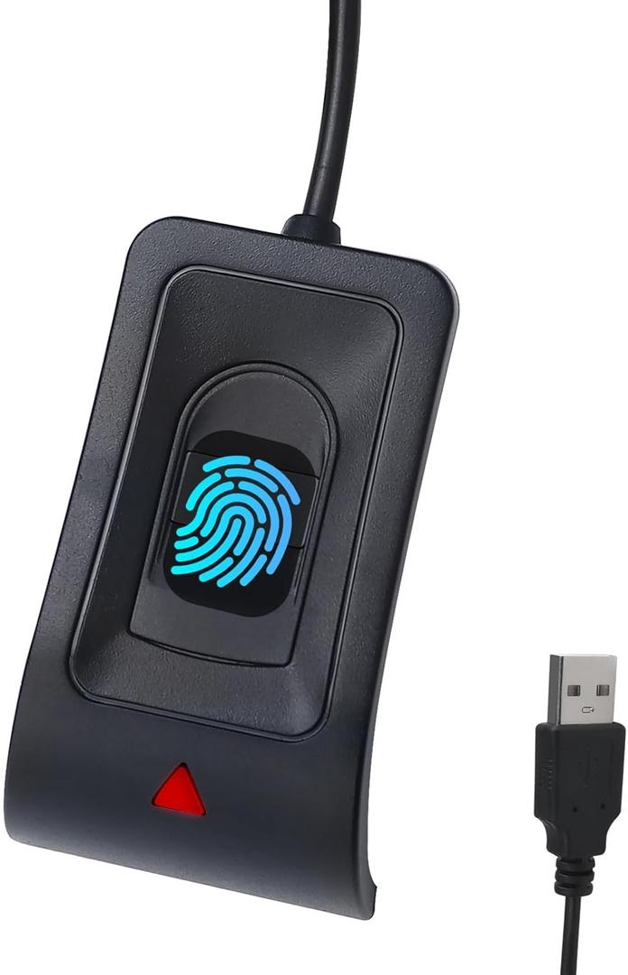 USB Fingerprint Reader Fingerprint for Windows10/11, Windows Hello Automatic Driver Installation with 5ft Extension Cable-Windows Password Free Operation